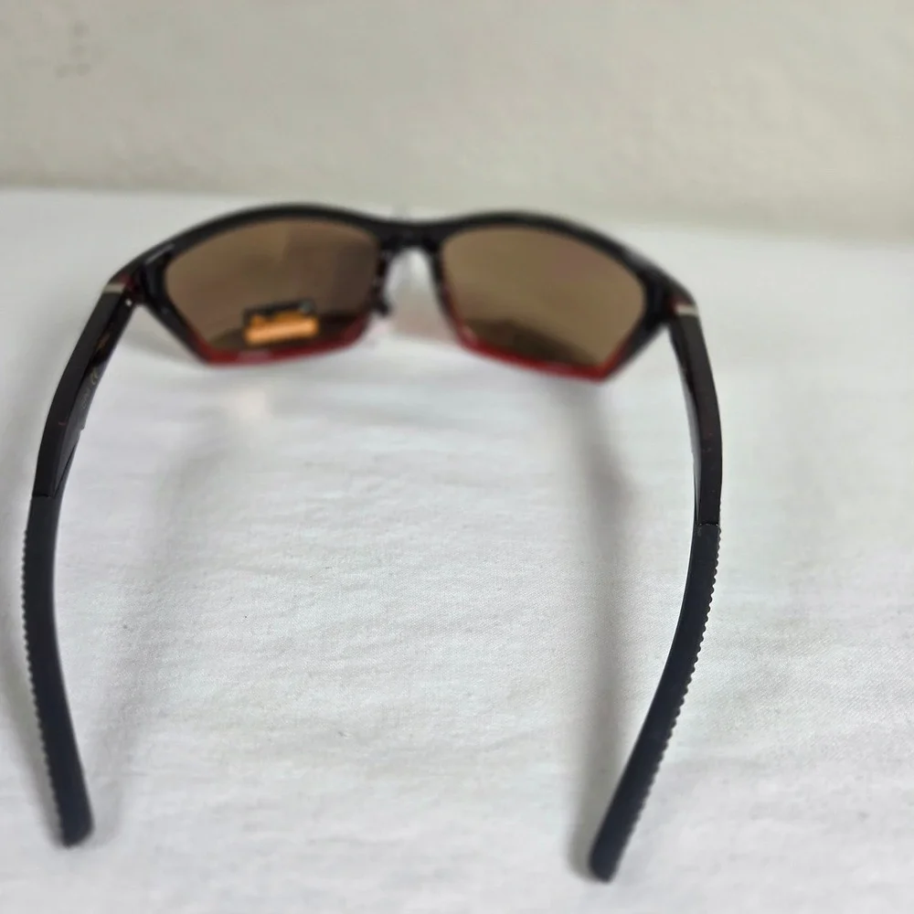X-Loop Sport Sunglasses Mens Red Black Wrap Frame UV400 Polycarbonate Lens NEW